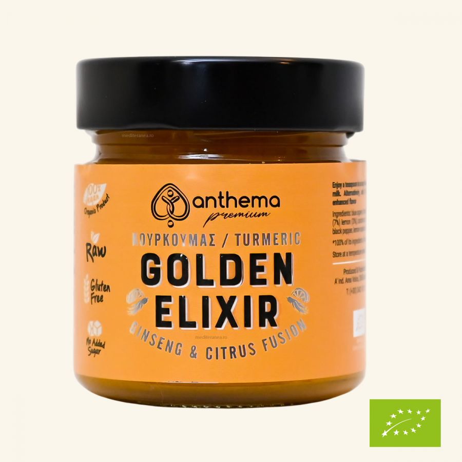 Golden Elixir cu turmeric ginseng si cardamon BIO|Golden Elixir cu turmeric ginseng si cardamon BIO