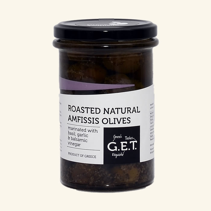 Masline GET pe gratar cu usturoi si busuioc