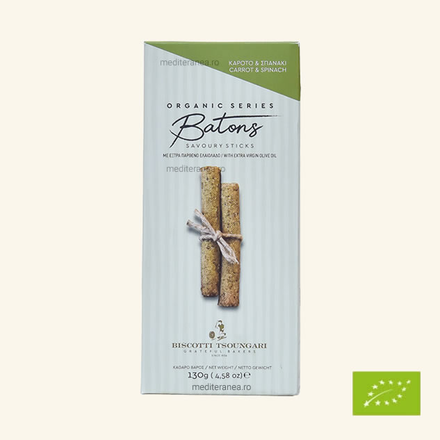 Grisine cu morcovi si spanac BIO|Grisine cu morcovi si spanac BIO