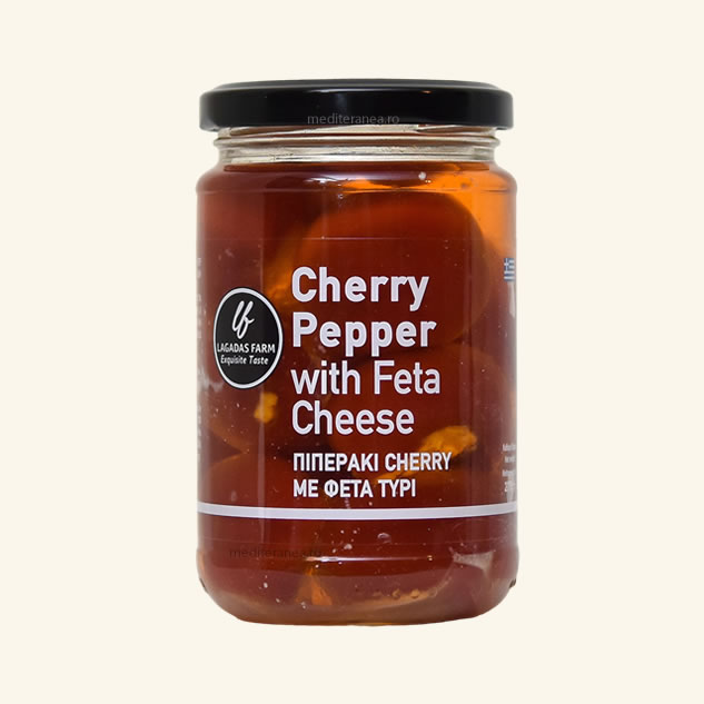 Ardei rosu cherry cu branza feta|Ardei rosu cherry cu branza feta|Ardei rosu cherry cu branza feta||